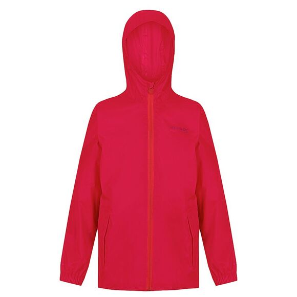 Regatta Great Outdoors Kids Pack It Jacket III Waterproof Packaway Black / Cabar